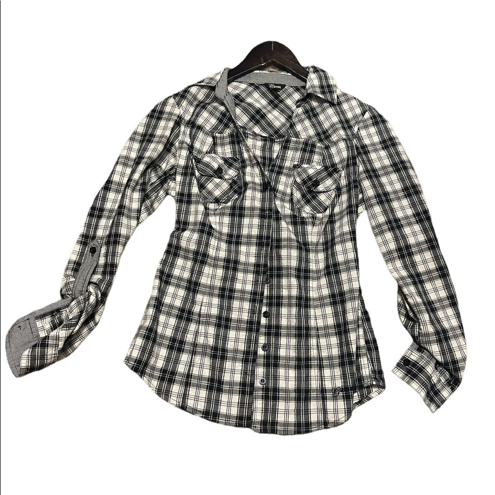 GUESS Plaid button down shirt Sz. S